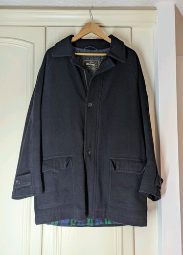 Black wolsey vintage wool - black,