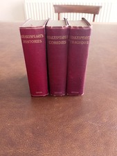 Shakespeare 1903 Tragedies Histories Sonnets Miniature India paper Oxford scarce