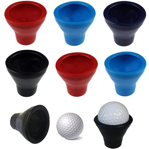 2pcs black rubber golf ball - rubber,