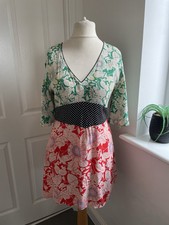 Topshop  Green Red Floral