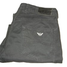 Armani Jeans J17 Slim Straight Fit Stretch Denim W34 L34 Black Mens AJ