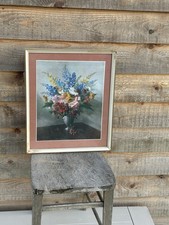 Vintage Picture Of Flowers By Vernon Ward  ‘Corner In July’.
