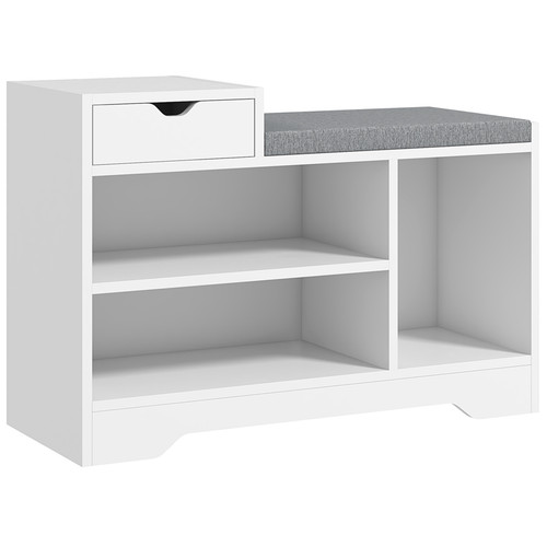 Upholstered shoe bench storage - shoe,
