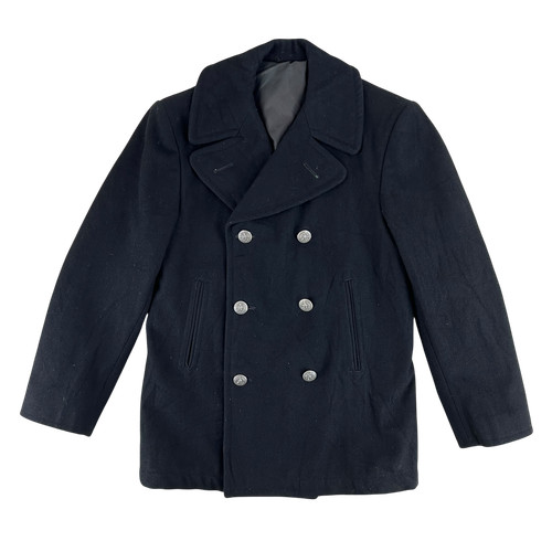 Navy surplus peacoat black - us,