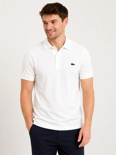 Lacoste men white short - men's,
