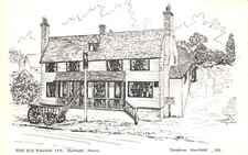 TOPIGRAPHICAL POSTCARD THE HAY WAGGON INN HARTFIELD SUSSEX  GD PLUS VERY GD