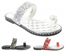 Womens Flat Mules Sliders