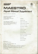 AUSTIN ROVER MAESTRO : 1.6S