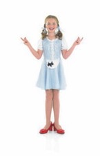 Girls Dorothy Wizard of Oz Kids Fancy Dress Costume Size S 4-6 Years