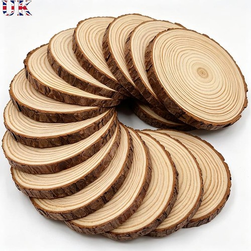 10cm natural wood log slice - 10cm,