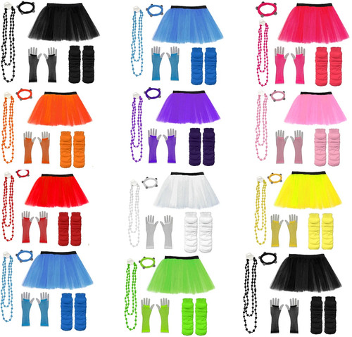 Neon 80s fancy dress hen - 80s,