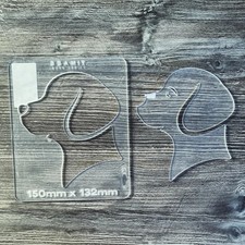 dog head inlay router template