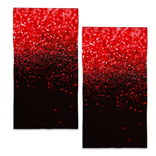 Red black glitter - glitter, towels