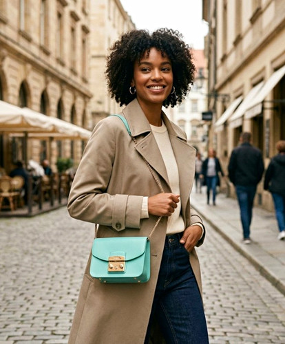Furla water blue pebbled - furla,