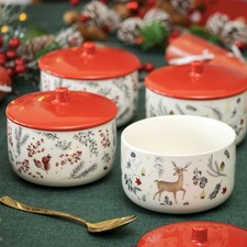 Set Of 2 Christmas Patterned