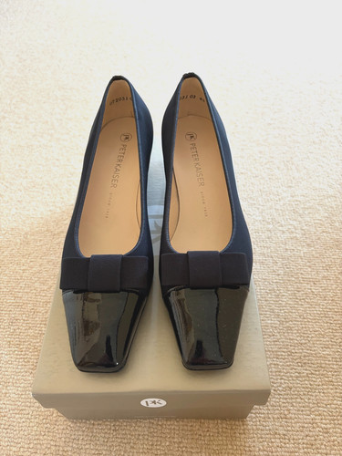 Peter kaiser navy court shoes - navy,
