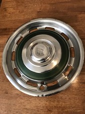 Rolls Royce Silver Shadow Vented Wheel Hub Cap Disk Green Trim Cover 1970s