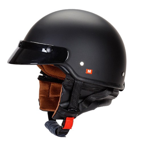 Dot motorcycle half helmet - half,
