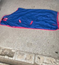 Amigo 6.6ft Stable Sheet Horse Rug Blue Red Trim Lightweight New No Bag