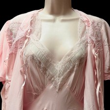 Petal Pink Bias Cut Peignoir
