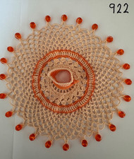 Hand Made Crochet Beaded Jug