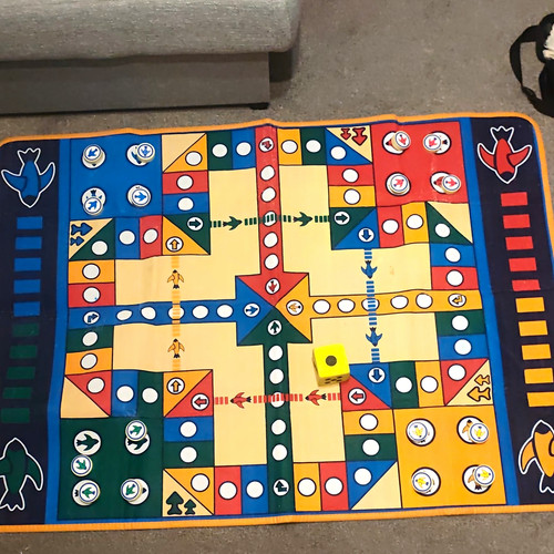 Ludo travel board game fabric - ludo,