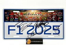 F1 2025 Licence Number Plate Signed Kimi Antonelli Mick Doohan Bernd Maylander