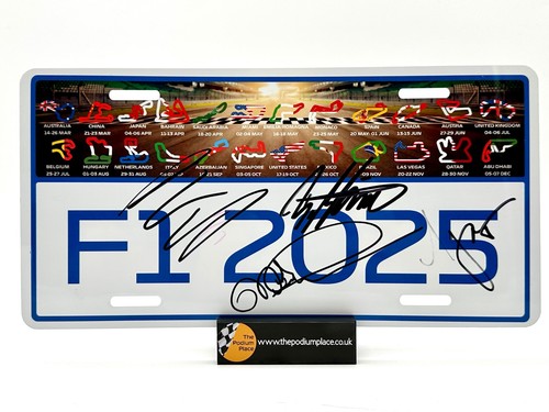 2025 licence number plate - f1,
