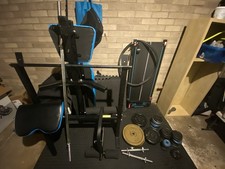 Multi Gym Bench + Barbell and