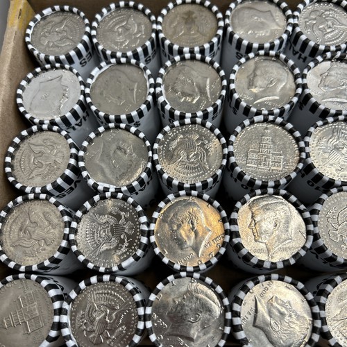 Kennedy half dollar roll - kennedy,