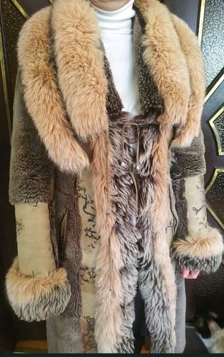 Vintage sheepskin shearling