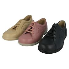 Ladies Lace Up Easy B Leather Casual Shoes: Carmen