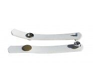 Westfalia VW T2 Cupboard Door/Fridge Straps Pair in White C9409W