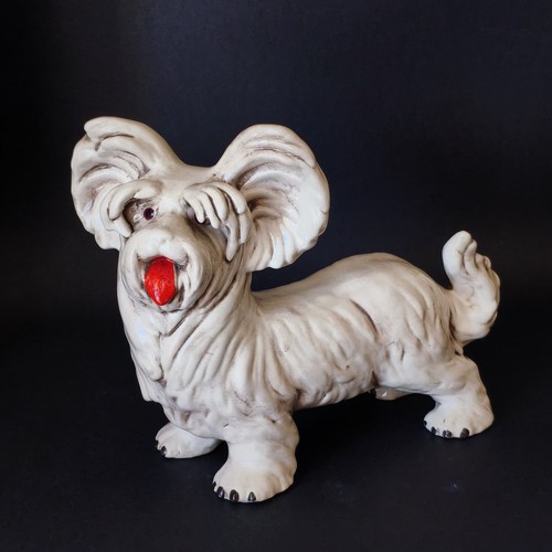 Ceramic dog skye terrier - ceramic,
