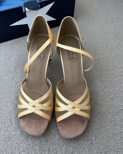 New gold strappy open toe - rv,