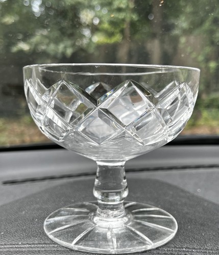 Vintage cut crystal sherbet - cut,