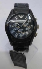 EMPORIO ARMANI AR1400 Luxury Black Ceramic 42MM Chronograph Men Fashion Watch