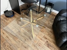 Leonardo Glass And Gold Metal Coffee Table