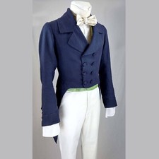 Mens Blue regency style 1800