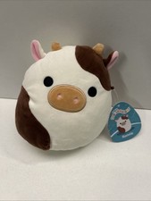 Rare USA Squishmallows Ronnie Cow 7.5 Inch