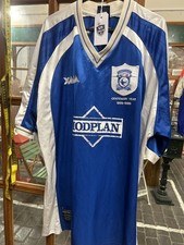 mens football shirt original genuine Cardiff city home extra large XL centenary