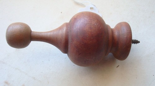 Wood clock bed finial - clock,,