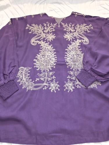 Khaadi purple woven - purple, cotton