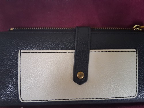 Fossil black and cream - cream, leather