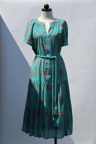 Sundance teal green floral - teal,