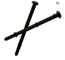300 Black Grasslok Pegs For Garden Mats, Ground Protection & Weed Blankets 