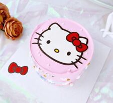 Hello Kitty Face Edible Icing PRE-CUT Cake Topper 4 Inch /5 Inch (width)