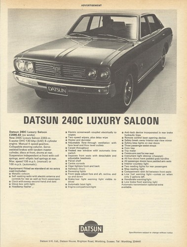 Datsun 240c saloon original - saloon,