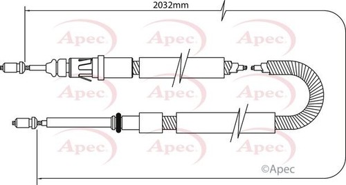 Apec rear brake cable - apec,