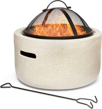 2-in-1 Fire Pit BBQ Grill with